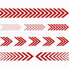 Obraz premium Arrow design. Collection of linear signs. Vector illustration.