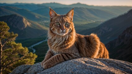 AI generated art of a majestic feline