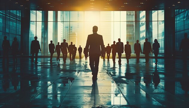 creative banner depicitng corporative Effective Leadership