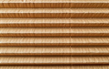 Beige corrugated cardboard texture with parallel grooves.
