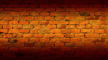 Facade vintage brick stone wall texture background.