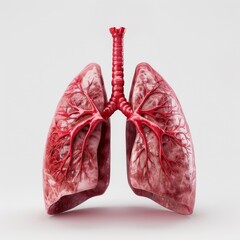 3D rendering illustration of a human lungs. Anatomy of human illustration.