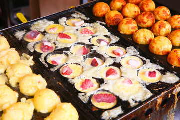 a clerk who makes takoyaki