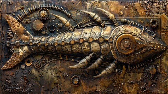 Steampunk Eurypterus.