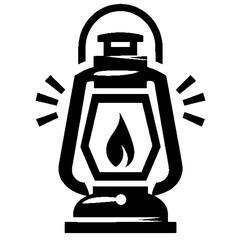Lantern lamp silhouette