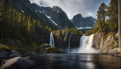 Traumhafte cinematische irische Landschaft 