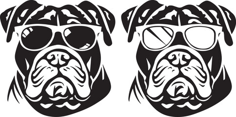 Bulldog vector silhouette