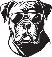 Bulldog vector silhouette