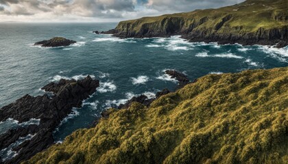 Obraz premium Traumhafte cinematische irische Landschaft 