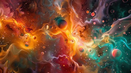 An abstract representation of a neural network as a luminous 3