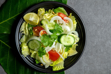 fresh fruit and vegetable photo on non isolated background