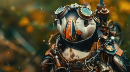 Steampunk Puffin