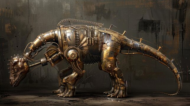  Steampunk Puertasaurus.