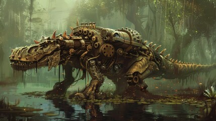 Steampunk Smilosuchus.