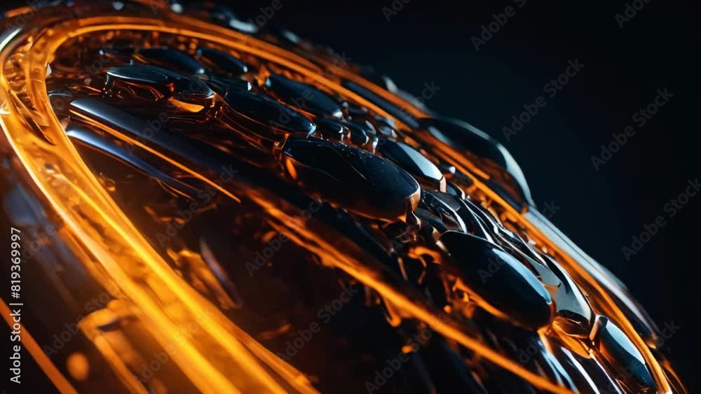 Poster abstract technology concept. network connection structure with glowing particles