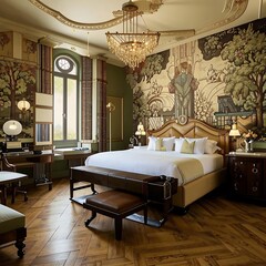 beautiful room made in modern style