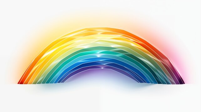 A Beautiful, Brightly Colored Rainbow with Vibrant Gradient Effects