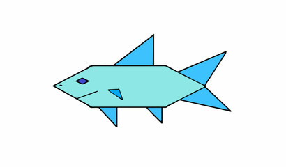 fish with blue fins