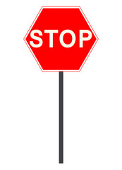 stop sign isolated