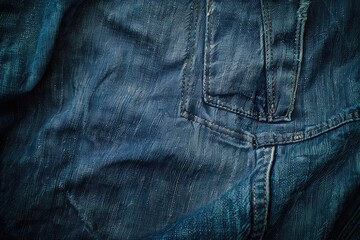 Naklejka premium Texture of denim or blue jeans background.
