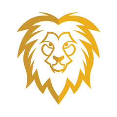 Elegant and dignified lion head logo design