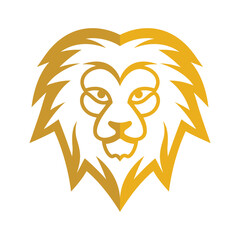 Elegant and dignified lion head logo design