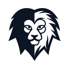Elegant and dignified lion head logo design