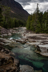 river in the mountains