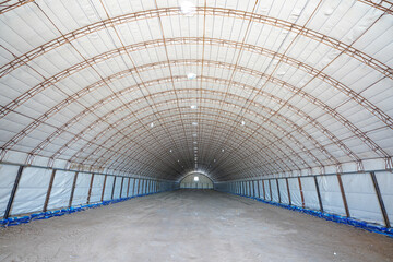 Internal structure of large cellar used to preserve sweet potato