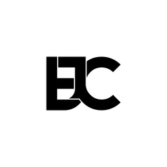 tjc initial letter monogram logo design