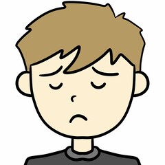 cartoon boy on white background