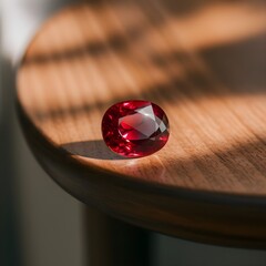 Close Up Of Birthstone Ruby 