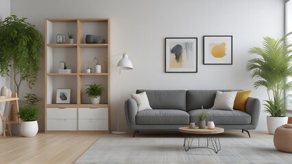 Minimalist Living Room with Modern Furniture