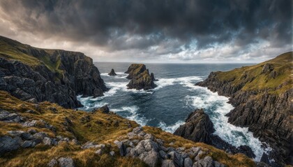Traumhafte cinematische irische Landschaft 