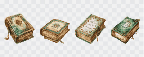 Holy Qur'an book isolated graphic transparent