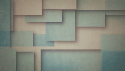 A textured background of vintage squares of different sizes