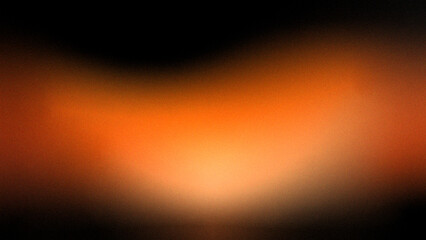 Orange black gradient background, grainy noise grunge or spray texture, a rough abstract retro vibe shine bright light and glow background template with copy space