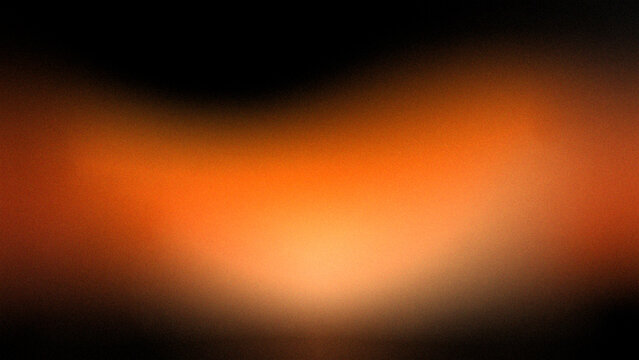 Orange black gradient background, grainy noise grunge or spray texture, a rough abstract retro vibe shine bright light and glow background template with copy space