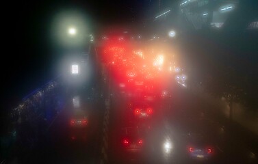 Foggy street