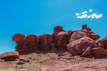 Rock formations near Shafer Trail Road.