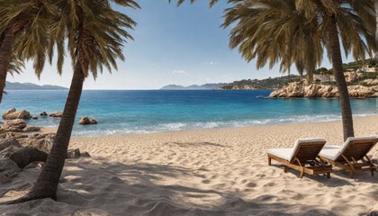 Tropischer Strand zum Urlaub machen