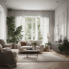 Fototapeta premium interior, room, modern interior, living room, bedroom