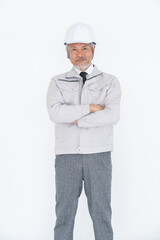 シニア男性　ビジネス　作業服