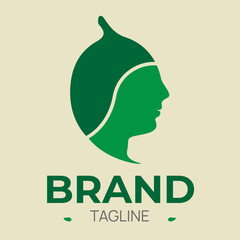 LeaftFace Logo Healty design