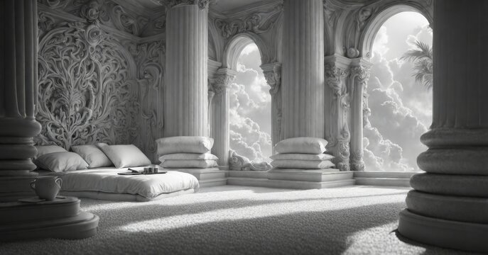 schwarz weiss fotos von heiligen orten zur meditation und entspannung