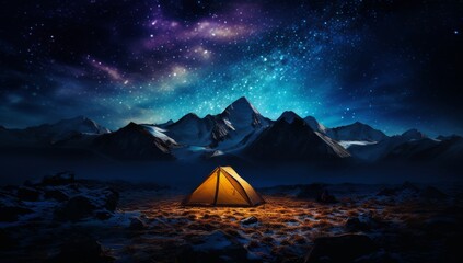 Nightfall Chronicles The Yellow Tent Amidst Sci-Fi Vista