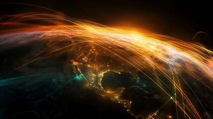 Internet connects people and information across the globe.