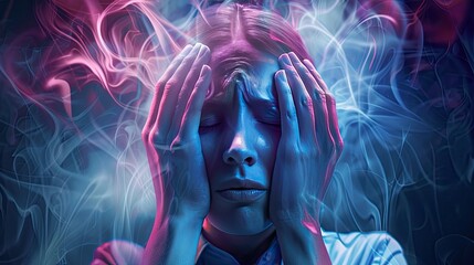 Fototapeta premium Migraine background
