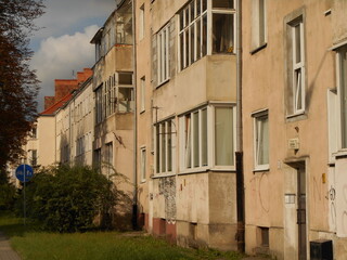 Old apartment blocks from before World War II. Wroclaw, Poland.