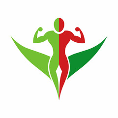health, and fitness, logo icon vector, illustration
